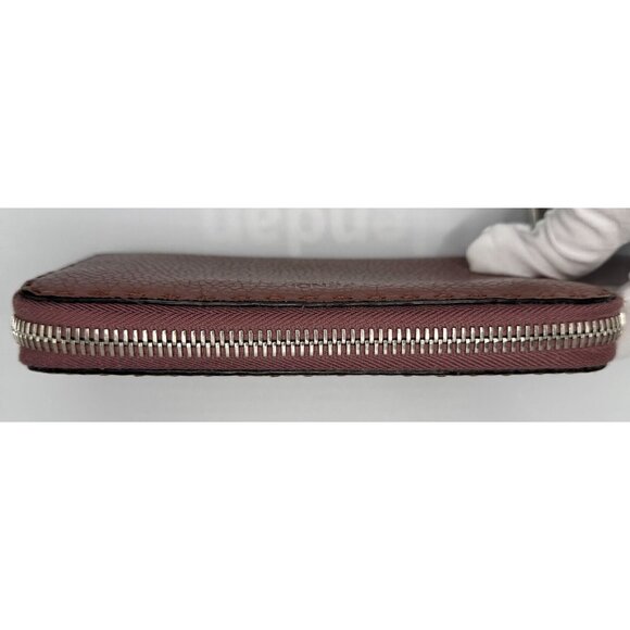 Fendi Roma Selleria Pink Pebbled Leather Zip-Around Wallet Full inclusion - Picture 9 of 16